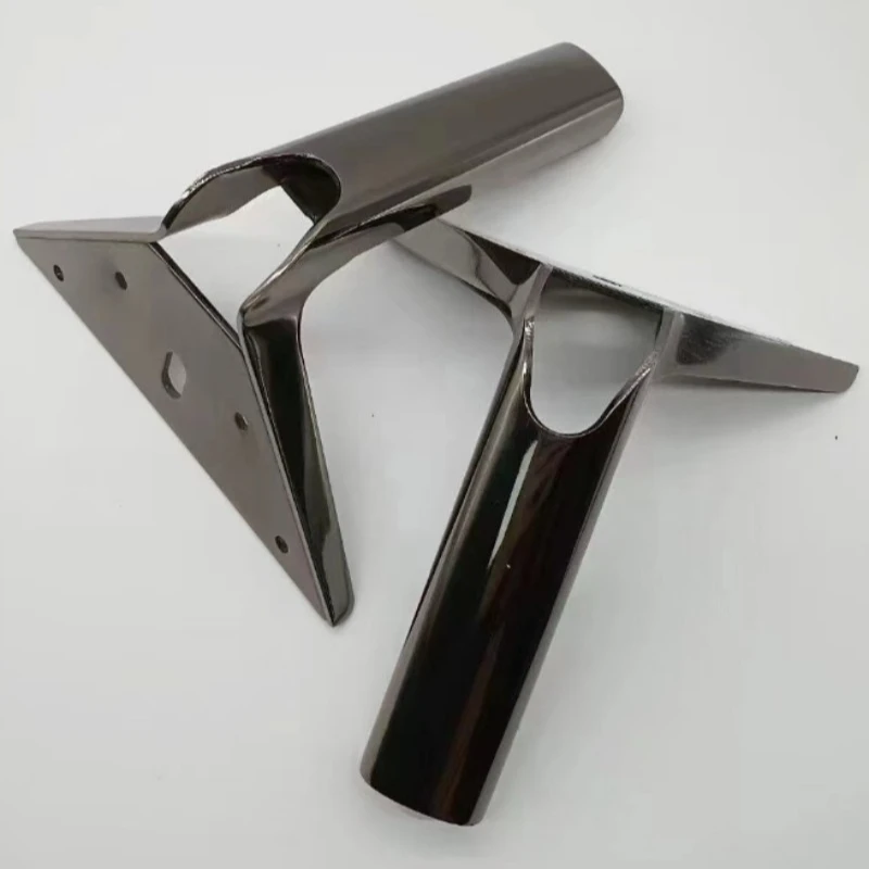 4pcs Light Luxury Furniture Support Legs Sofa  Table Feet Headboard Legs Bed Height Increase Bucket Cabinet Metal Legs