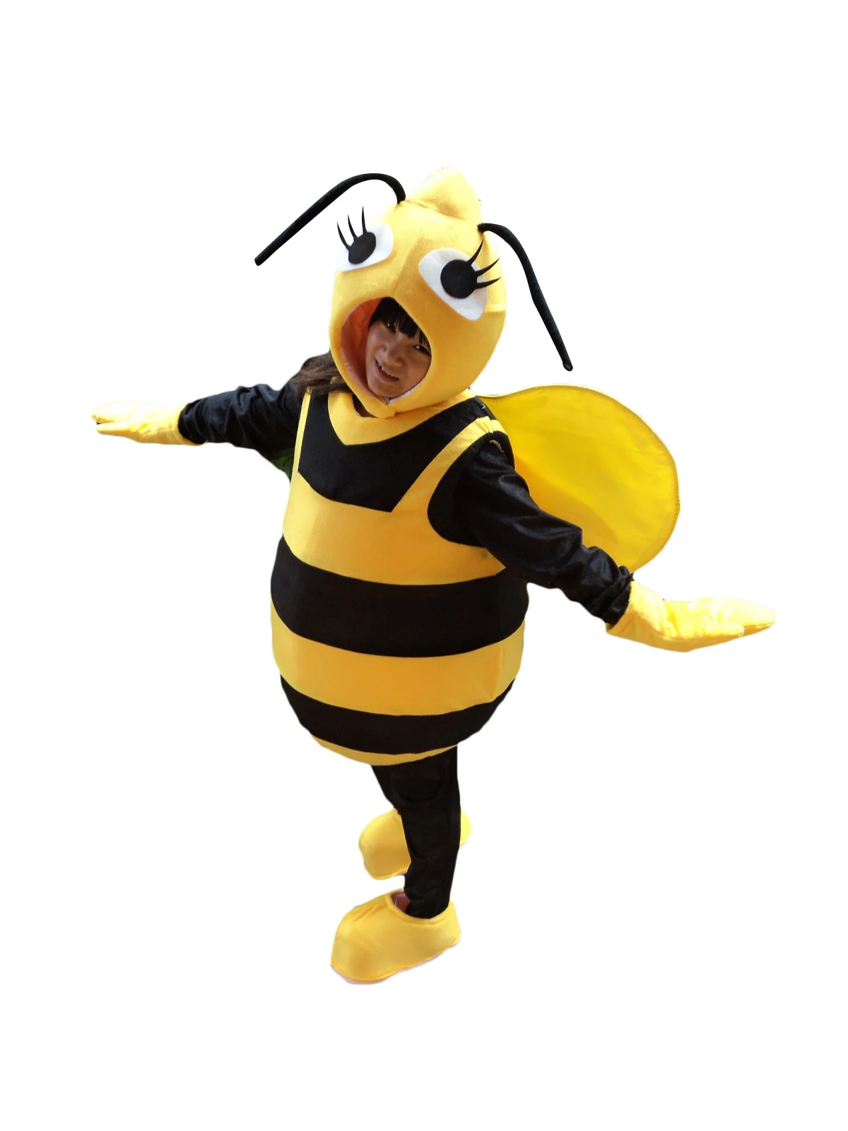 Bee Halloween Mascot Costume Fancy Dress Cosplay Outfit