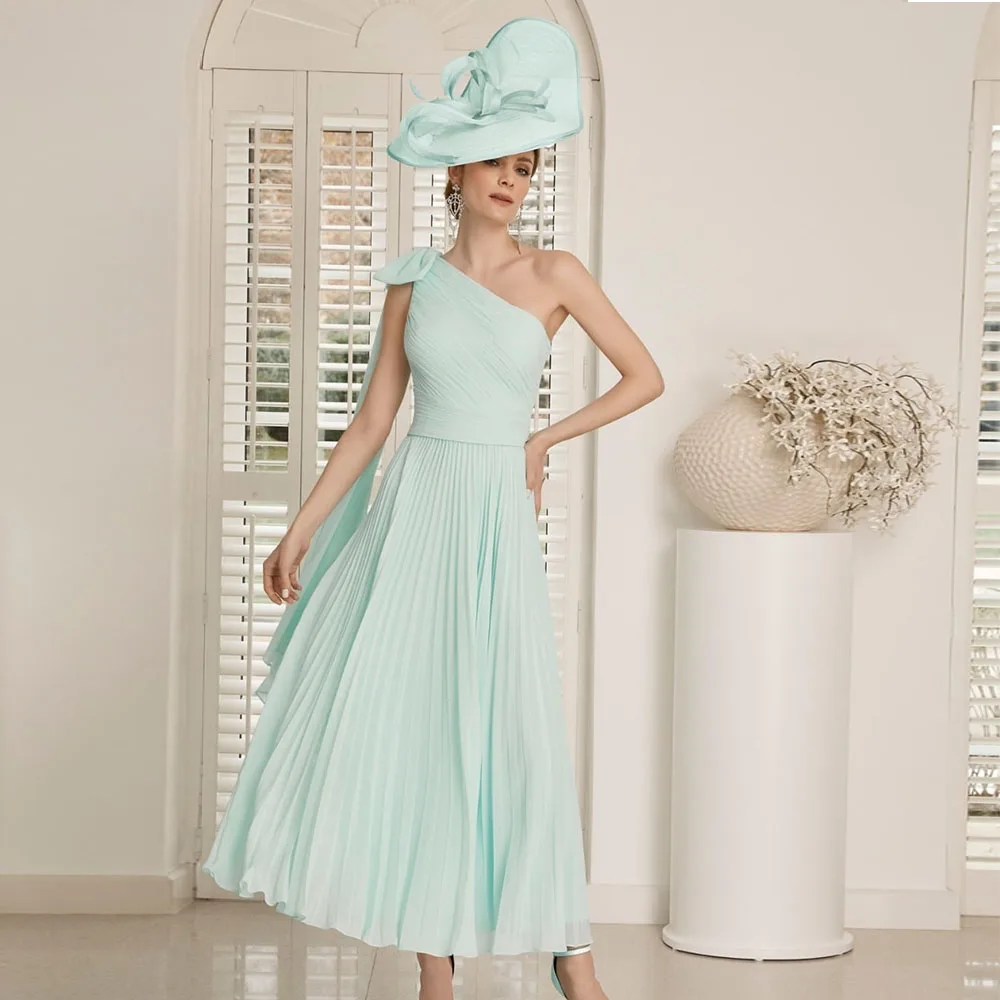 alexis dress green Sage Green Asymmetrical Embroidered Bridesmaid Dress – Modsele main image 1