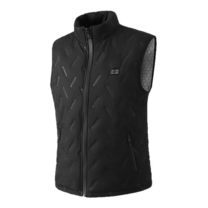 2025 New 9 Zone Heated Vest Men Women Dual Control Electric Warming USB Smart Heating Waistcoat Thermal Tech Apparel