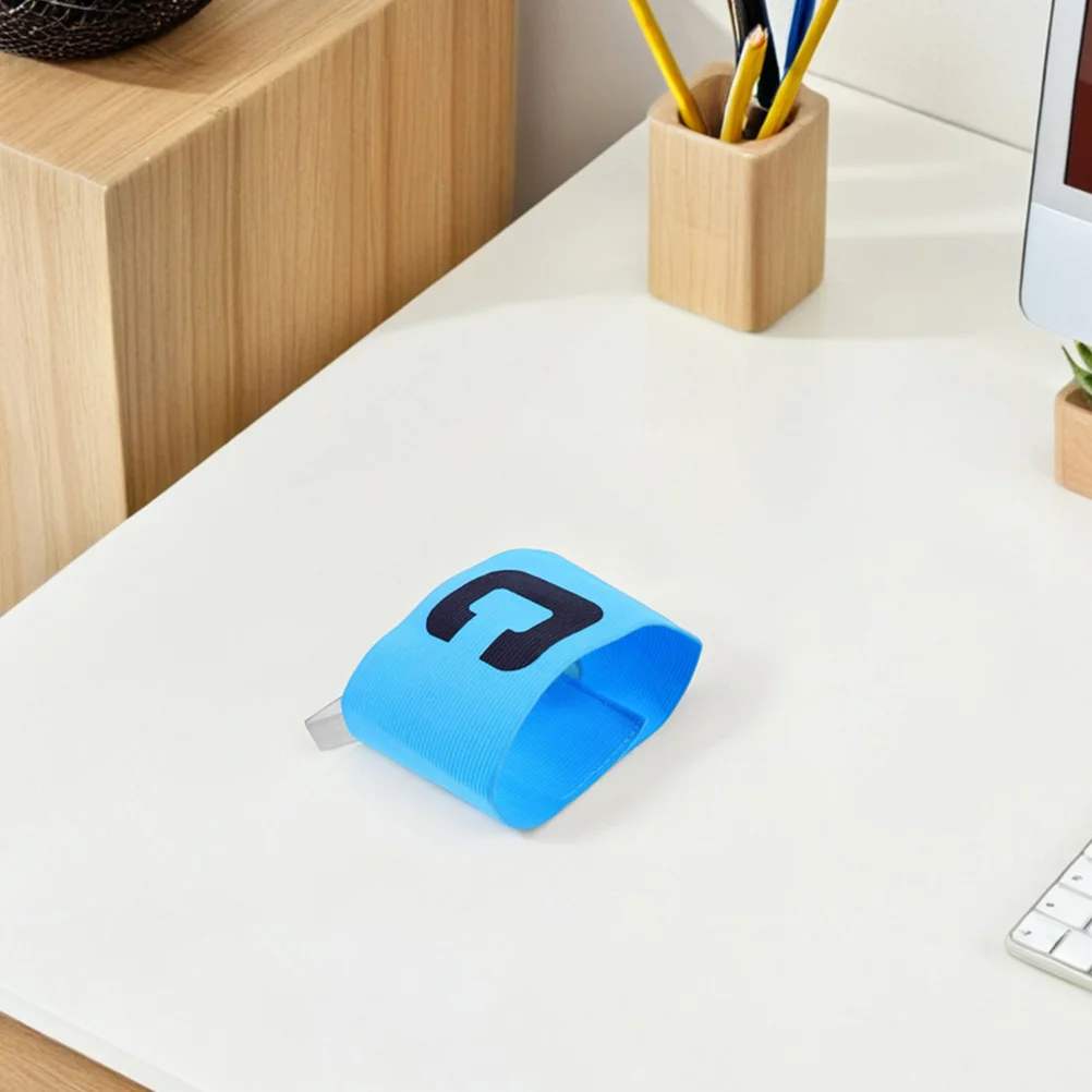 

4Pcs Soccer Captain Armband Elastic Nylon Adjustable Football Basketball Player Bands for Adult Youth Training Match Use