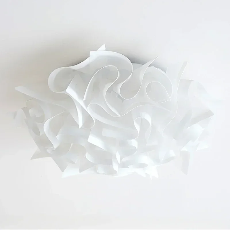 SANDYHA White Petal Design Modern Nordic LED Pendant Light Chandelier for Stylish Living Room Dining Room Bedroom Home Decor