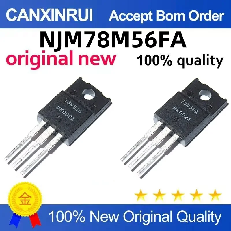 (10-300piezas)Brand new original NJM78M56FA JRC78M56A 78M56A TO-220F chip IC one starting shot