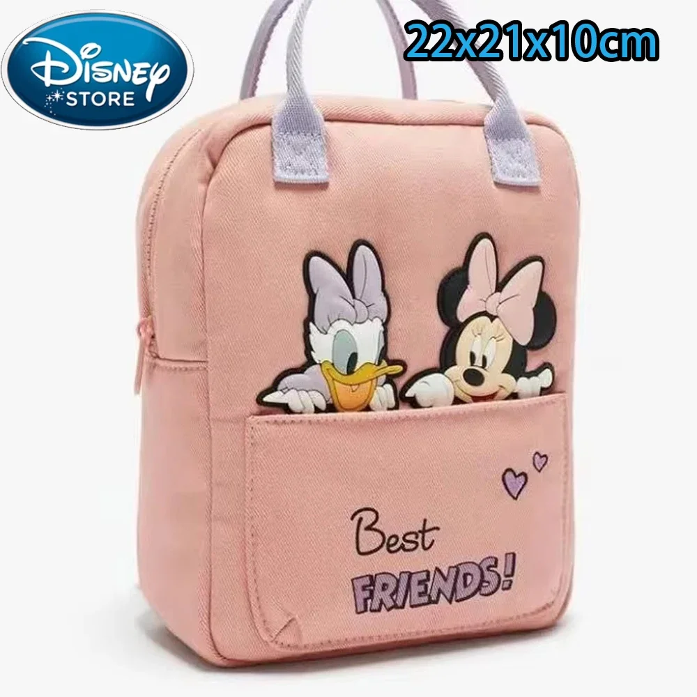 Disney Cartoon Backpack Women\'s Mickey Mouse Donald Duck Pattern Student School Bag Large Capacity Backpack Girls Shoulder Bag