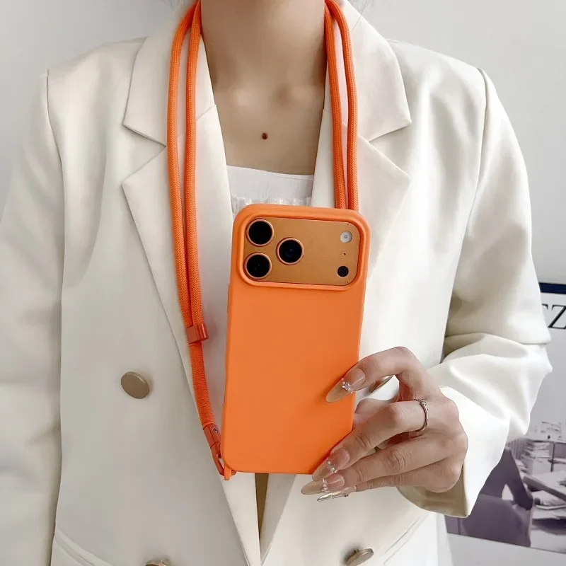 Offizielles Lanyard-Etui für iPhone 17 Pro Max 14 12 11 13 15 16 Plus 17 Air Stoßfeste Candy Crossbody Halskordel-Schutzhülle – Detail 3
