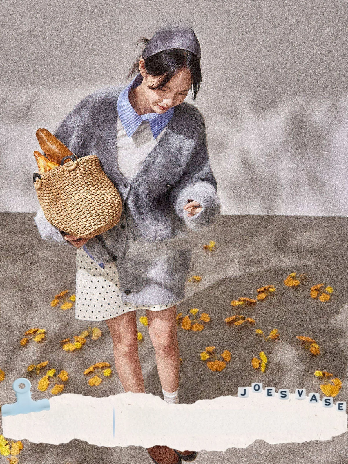

ay Knitted Loose Women's Sweater Coat Autumn New Sle And Flower Vase Float Light Slimming Cardigan Commute Sle Lon...