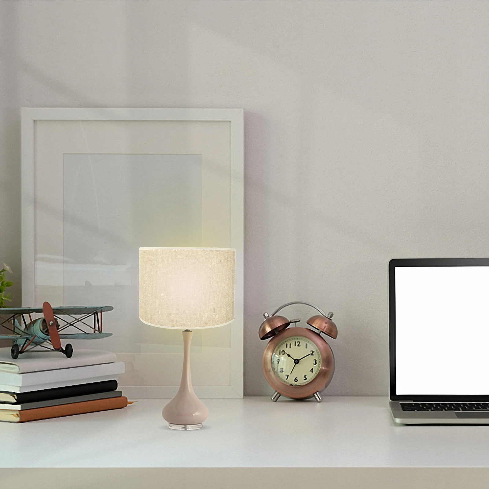 

1Pcs Linen Cloth Lampshade Cylindrical Decorative Accessory Durable Practical Bedside Housewarming Gift Simple Long Lasting