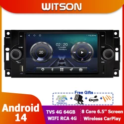 Autoradio Android Auto pour Fusible 300C,Cruiser Dodge RAM,Charger,Magnum Jeep Grand Traffic, Compass,Commander, Fosot