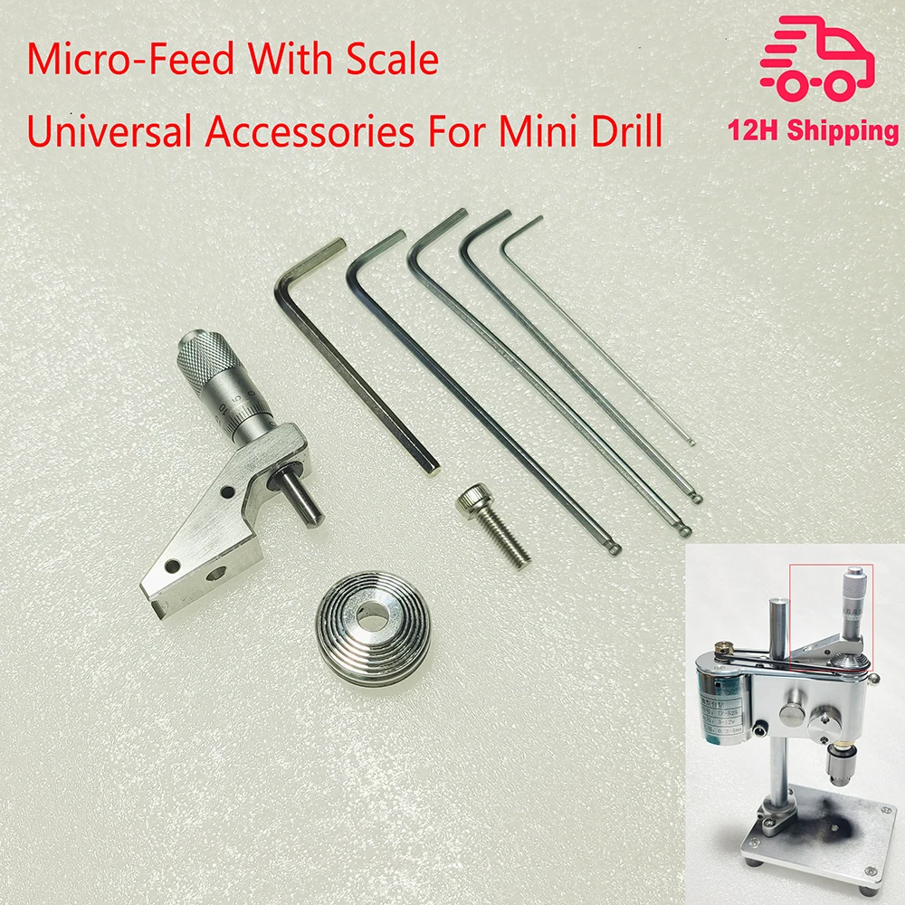 Micro-Feed With scale Universal Accessories For Mini Bench Drills