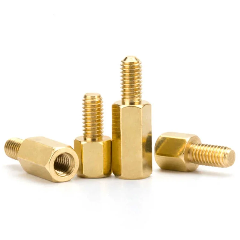 M2 M2.5 M3 M4 M5 M6 Brass Motherboard Standoff PCB Support Pillars Hexagon Threaded Board Stud Bracket Racks Spacers Screw Bolt