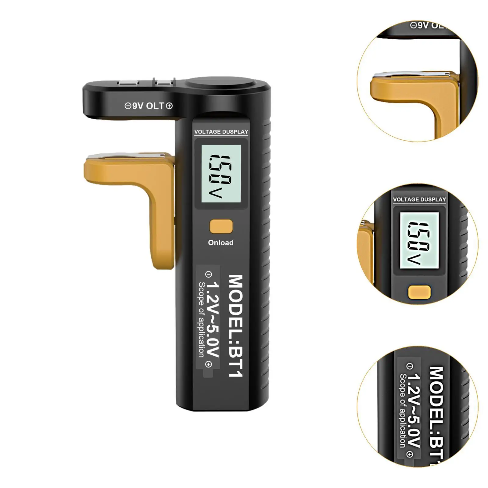 Digital Battery Tester Multipurpose Portable Battery Checker for AAA AA 9V