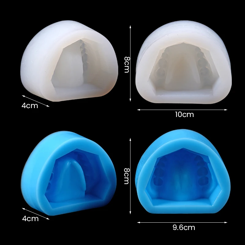 Dental Standard Teeth Plaster Model Mold Soft Silicone Rubber Full Teeth Modeling Tray Base
