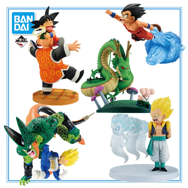 

In Stock Original BANDAI Ichiban Dragon Ball Son Goku Shenron Cell Gotenks Son Gohan Anime Character Model Collection Toys Gifts