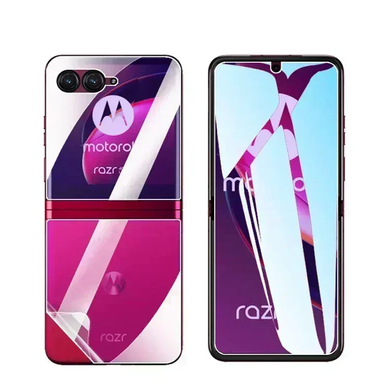 Película de hidrogel para Motorola Razr 40 Ultra, Protector de pantalla, película protectora frontal y trasera para Moto Razr 40 HD