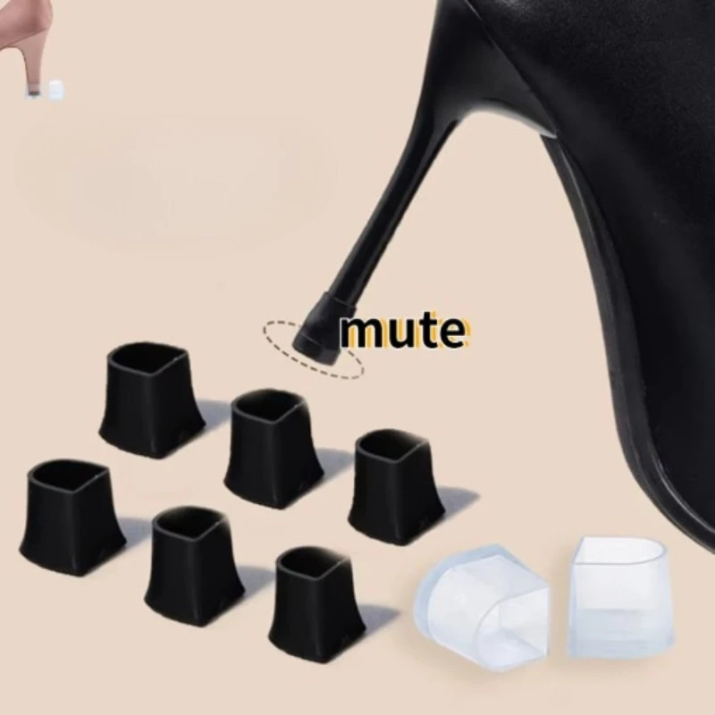1Pair Silicone Heel Protectors Stoppers Latin Stiletto Dancing Covers Antislip High Heeler Bridal Wedding Shoes Accessories