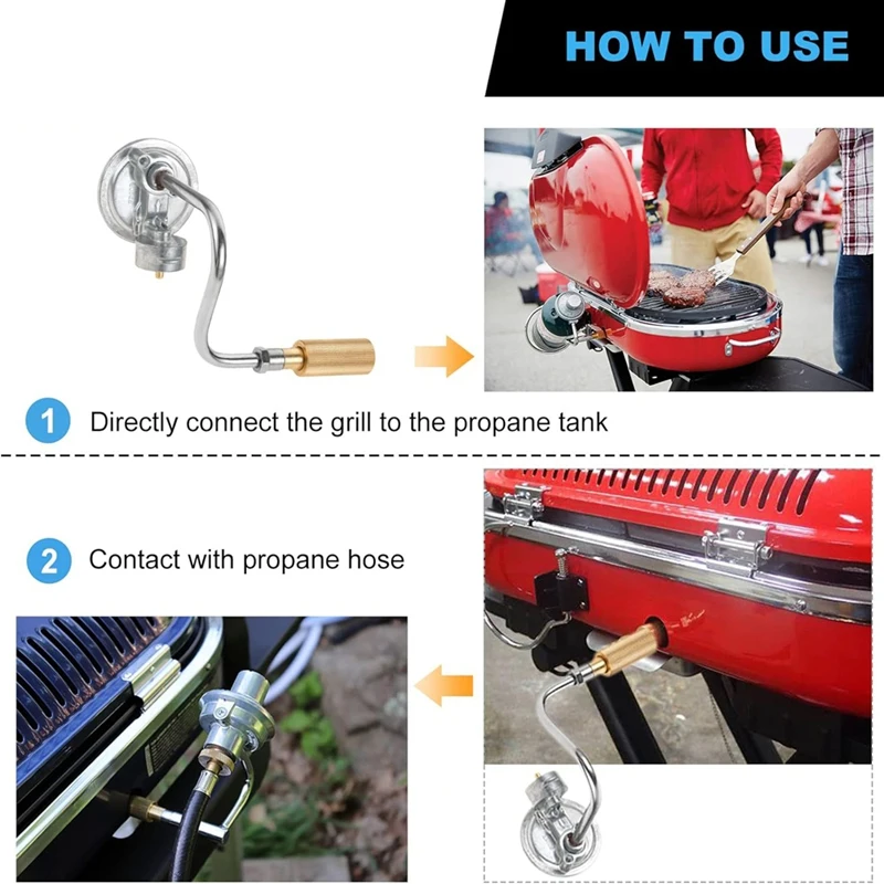 Grill Regulator For Coleman Roadtrip Grill With 4 Feet Propane Adapter Hose, Perfectly Replacement C001, 5010000743