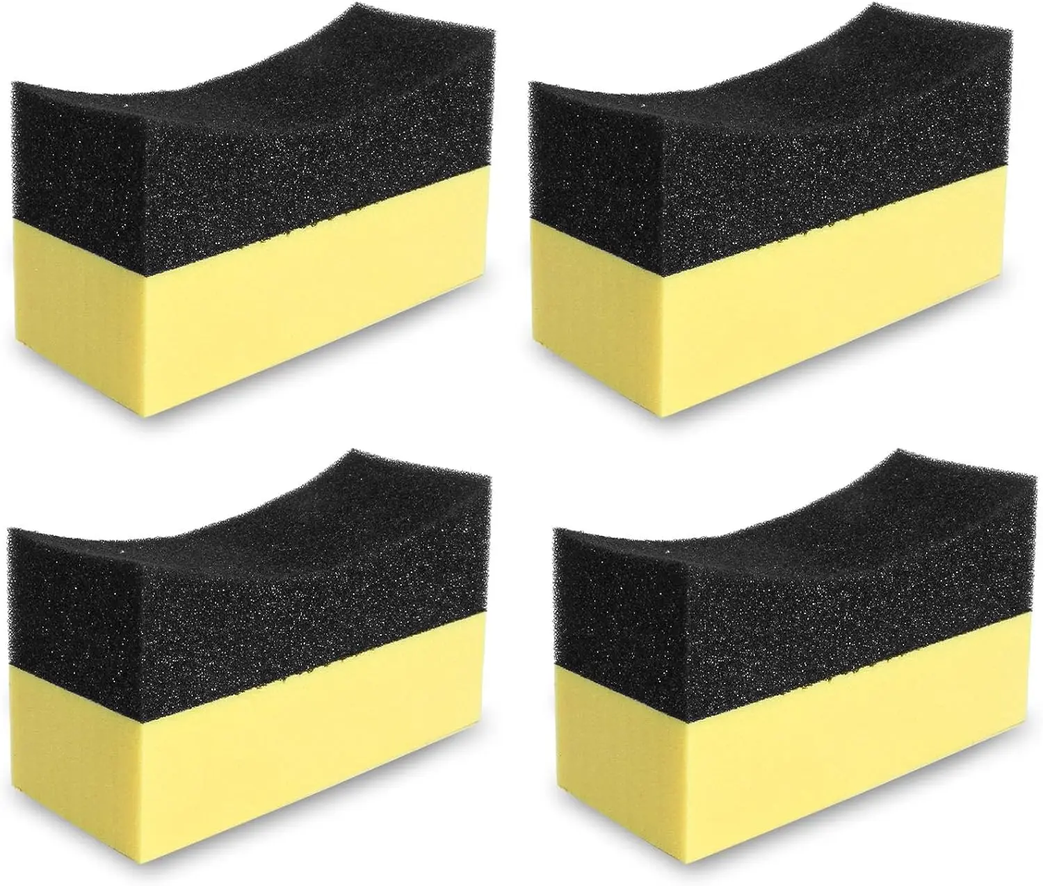 

4 шт. подушечки для контурной перевязки шин, блестящая губка для перевязки шин, цветная полировальная губка, восковые полировальные подушечки для автомобиля C