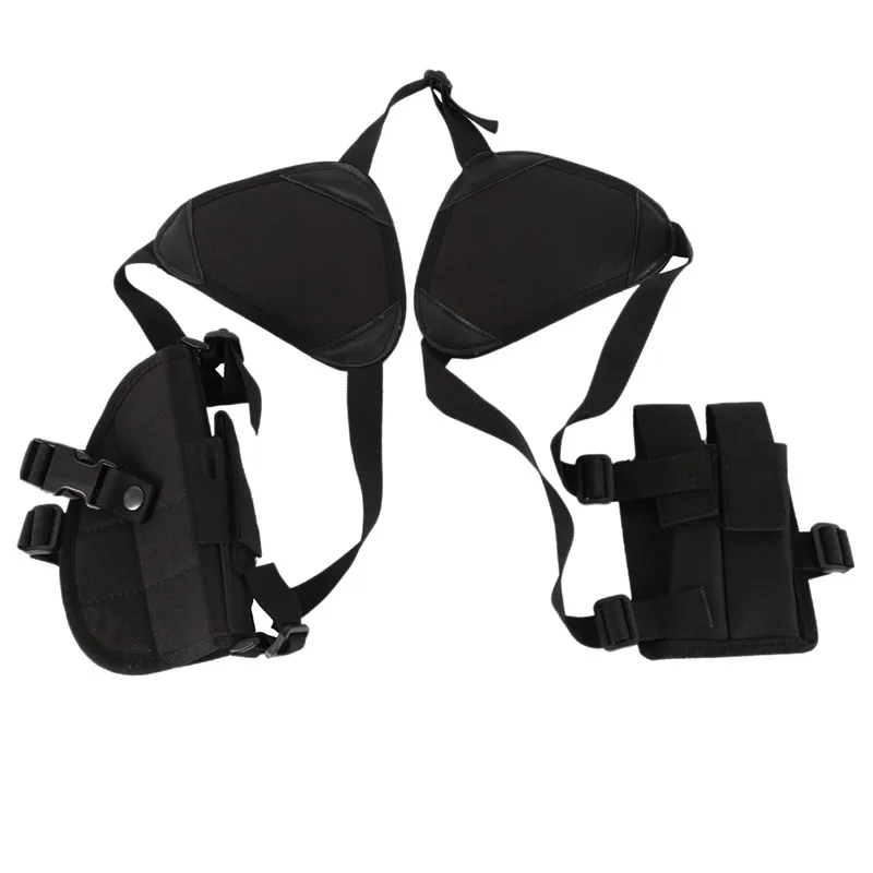 Outdoor Hunting Universal Hand Gun Shoulder Holster Tactical Cross Draw Pistol Pouch Adjustable Nylon Holster
