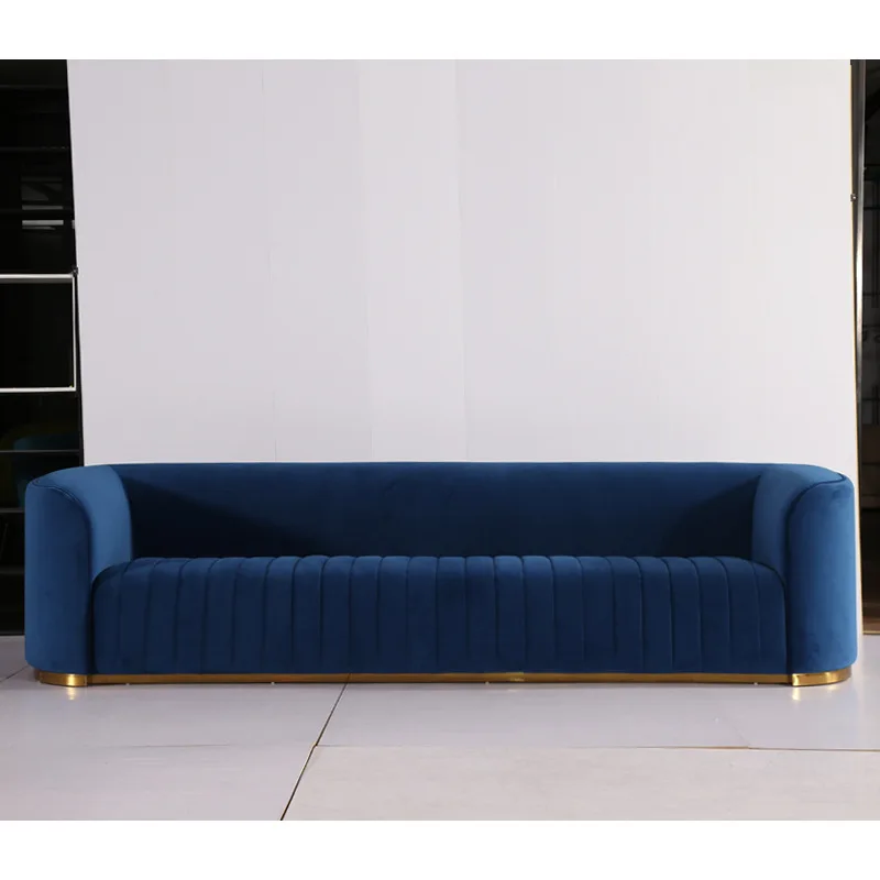 -For Modern Luxury Four-Seat Living Room Sofa Set Snow Resistant Neil Cotton Hemp Fabric Italian Villa Style Furniture Sofa&