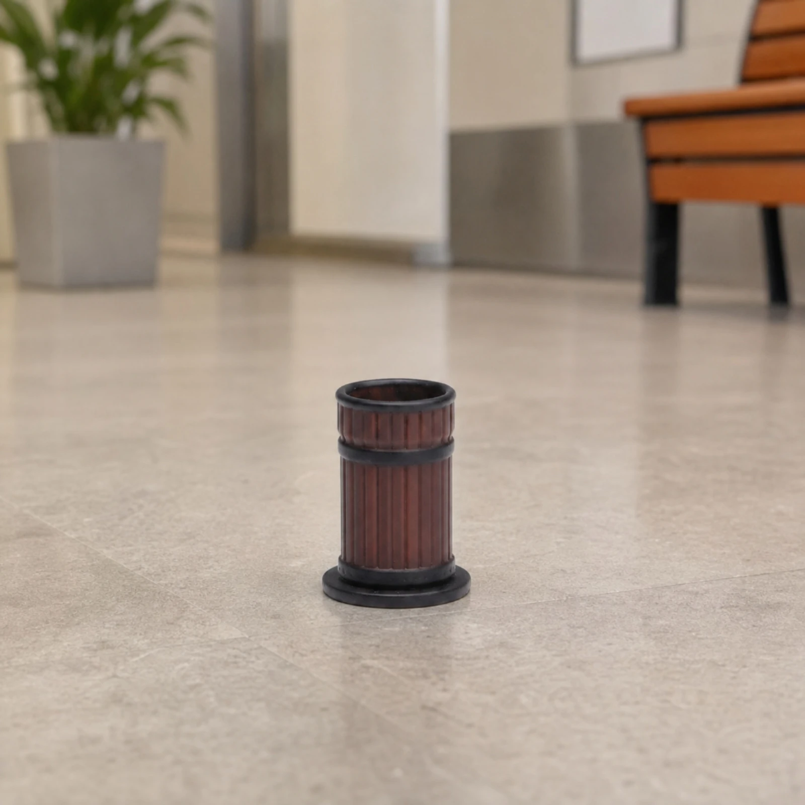 1/64 Scale Trash Can Realistic Miniature Round Trash Can Garbage Bin Model Cylindrical Diorama Accessories Authentic