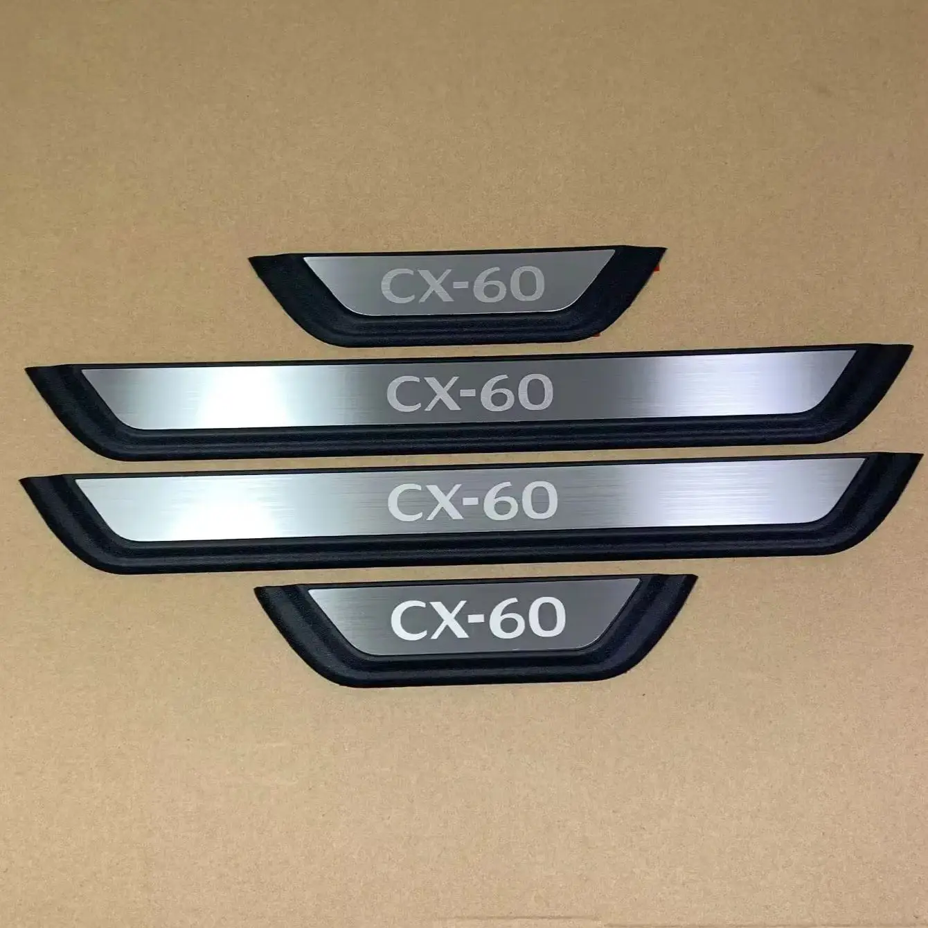 For Mazda Cx-60 Cx60 2022 2023 2024 2025 2026 Auto Part Door Sill Kick Scuff Plate Guard Pedal Cover ABS Car Styling Accessories