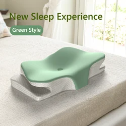 Memory Foam Cervical Pillow Ergonomic Orthopedic Neck Pain Pillow Slow Rebound Memory Cotton Butterfly Pillows For Sleeping