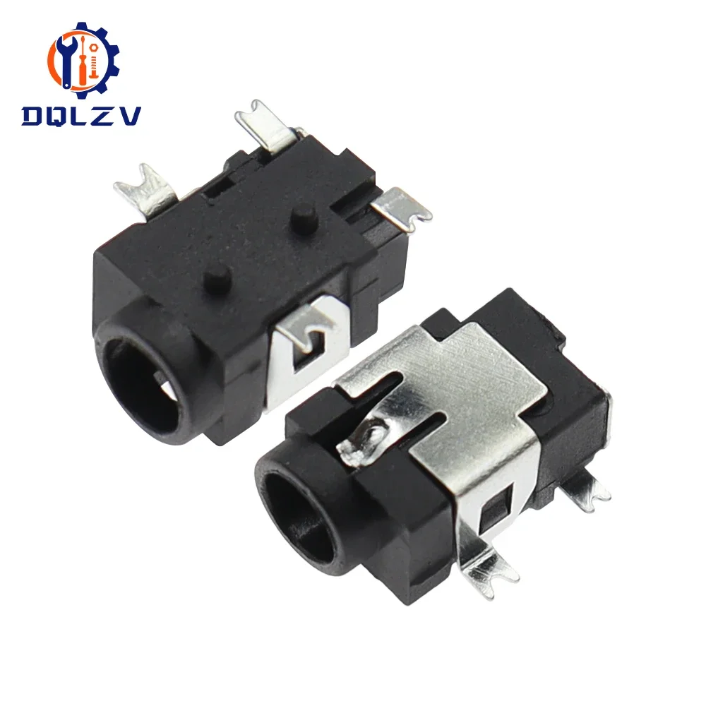 DC-031A 3.5*1.3MM Power Adapter Female Connector DC-031 DC031A 4Pin SMD SMT Power Jack Socket 3.5×1.3mm