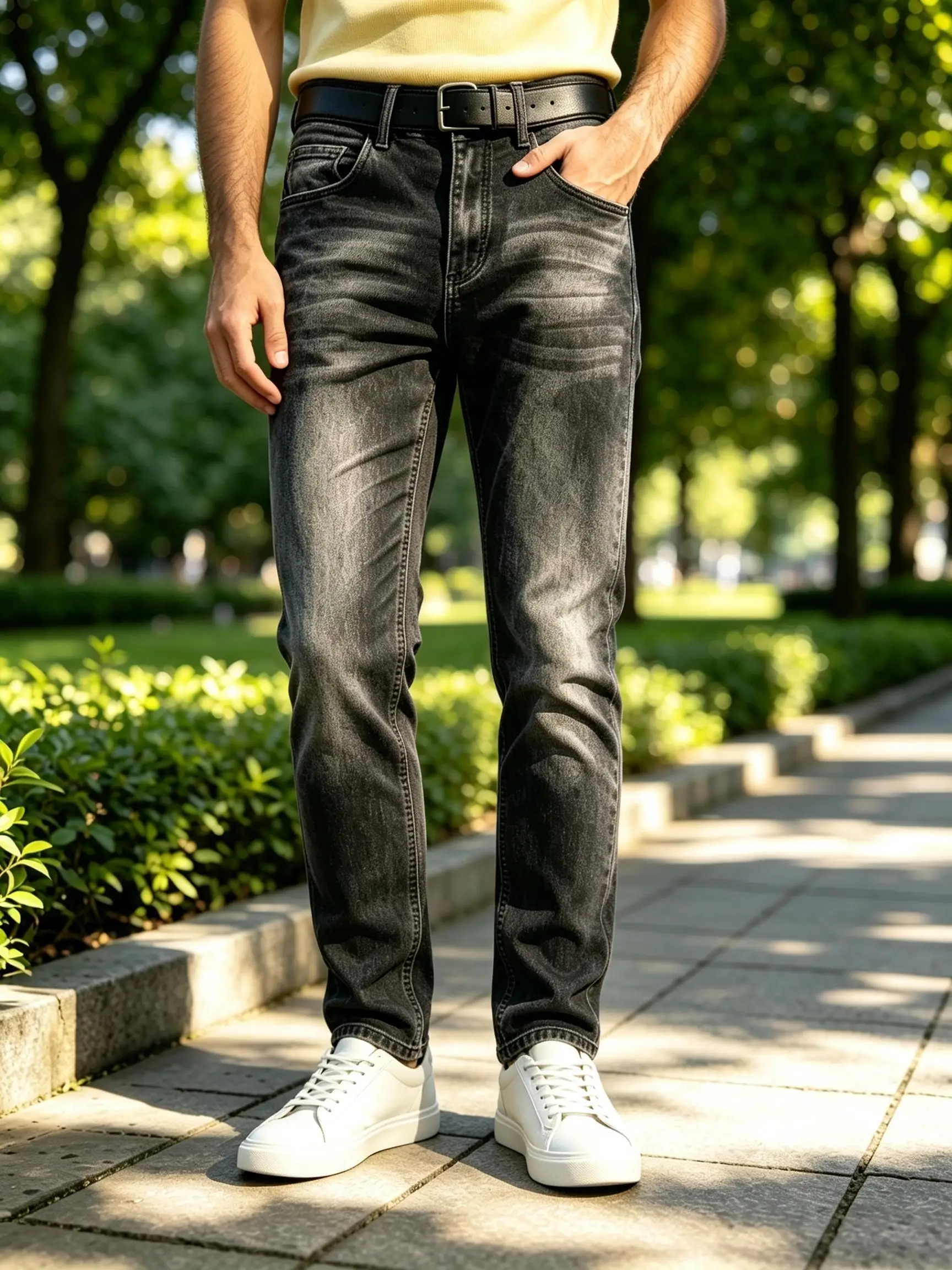 Trend Y2K Straight Denim Jeans for Men, American Street Pants, Practical Present for Husband