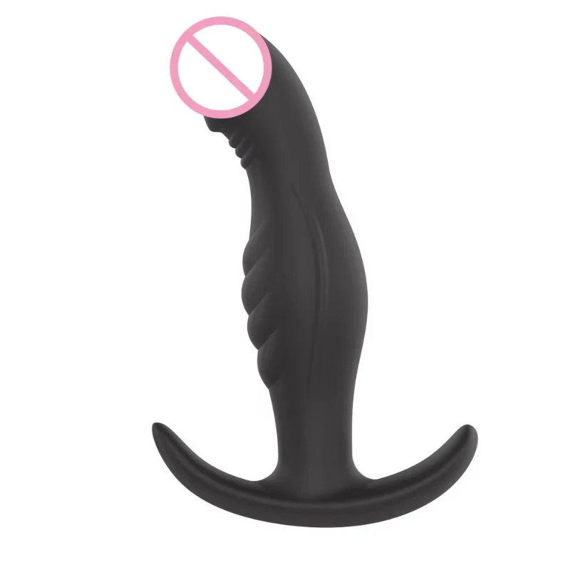 Anal Plug Silicone Butt Plug Realistic Glans Design Textured Prostate Massager Anal Trainer Kit Soft Safe for Beginner Men Women