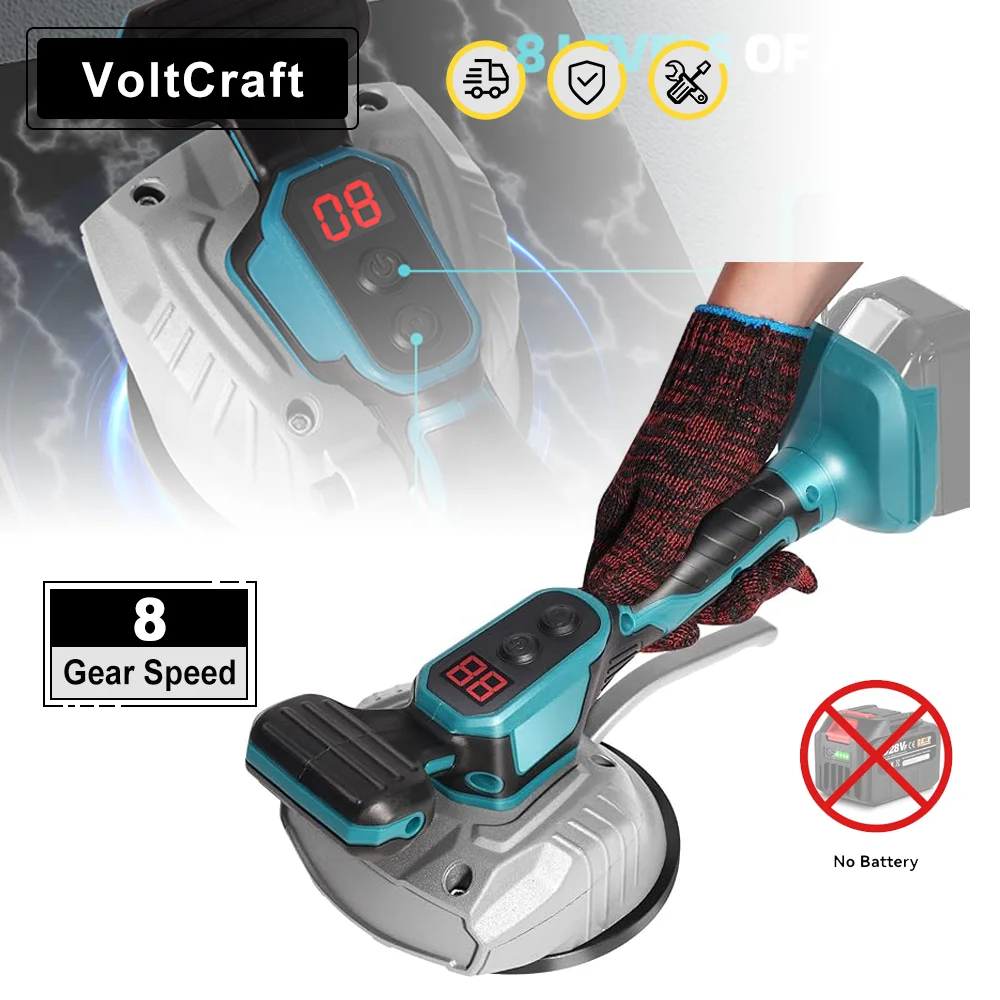 

8-скоростная машина для укладки плитки, беспроводная машина для укладки плитки, электрический вибрационный инструмент для укладки настенной напольной плитки для батареи Makita 18 В