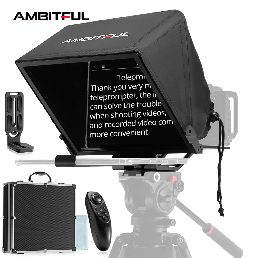 Ambitful T14 Celular: O Teleprompter Dobrável que Revolucionou Minhas Gravações Profissionais