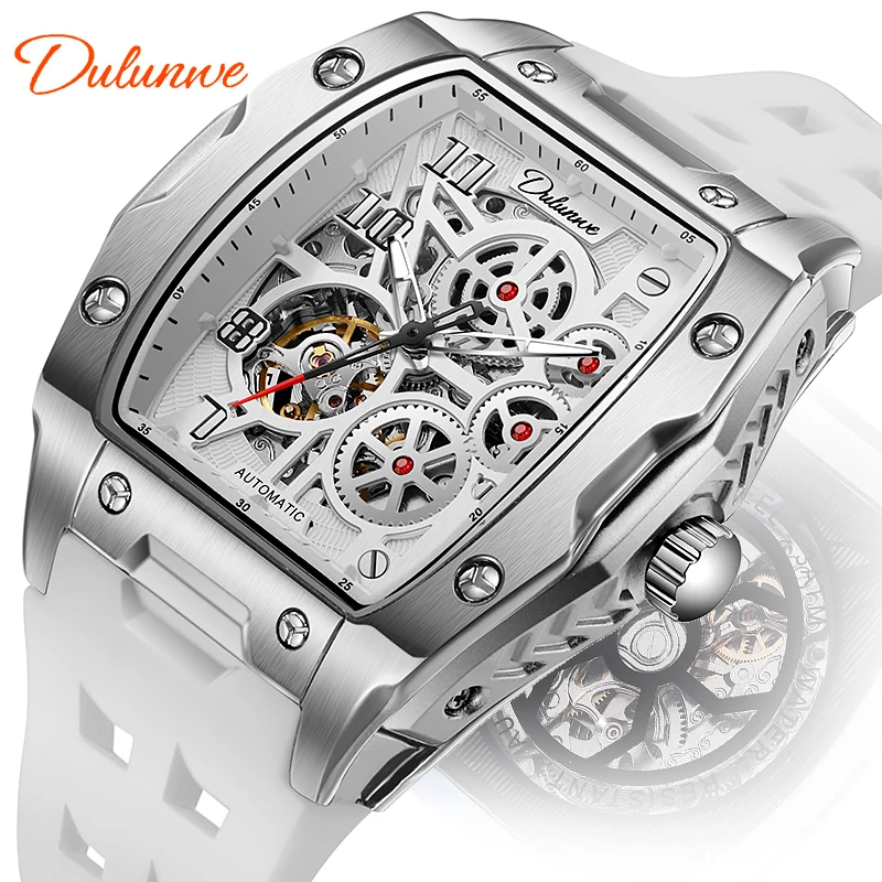 Men\'s fully automatic skeleton mechanical watch, fashionable personality, luxury men\'s watch double-sided skeleton watch