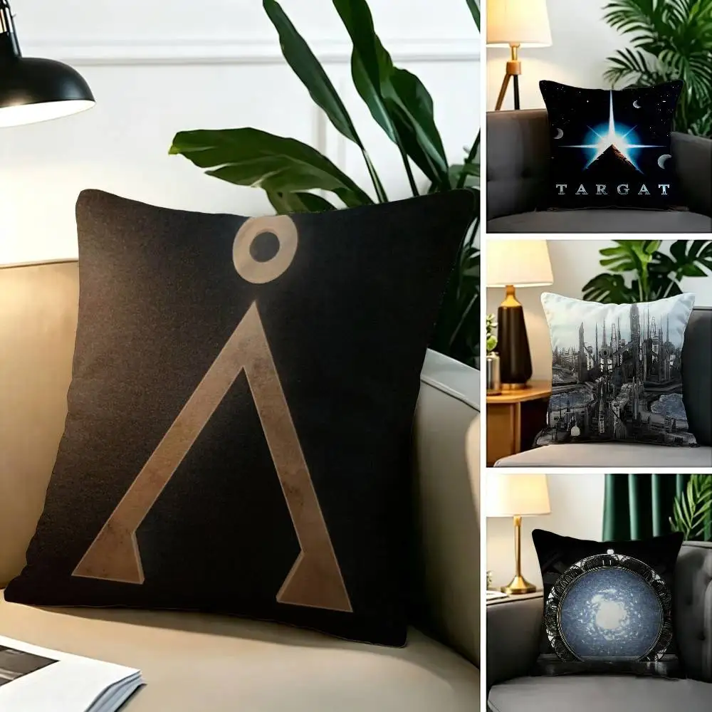 Stargate A-Atlantis  Square Double-Sided printed Pillow Case Bedroom Bedside Pillow Sofa Cushion Cover