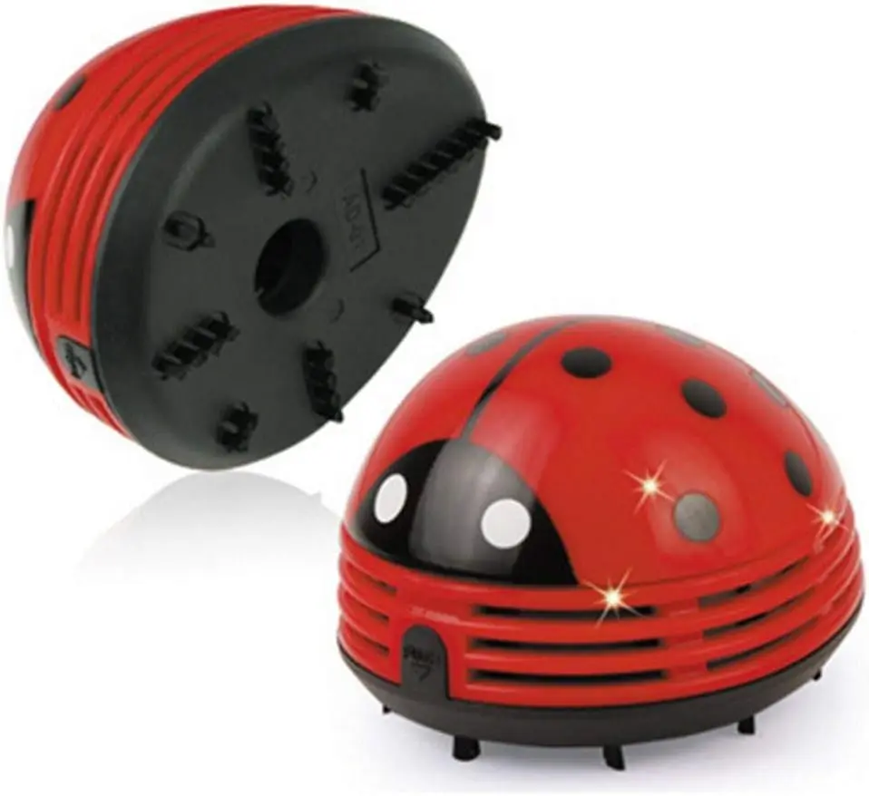 Ladybug Vacuum Cleaner - Mini Vacuum Cleaner Portable Corner Desk Vacuum Cleaner Mini Cute Vacuum Cleaner Dust Sweeper 1Pcs