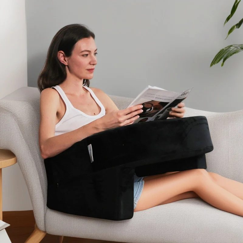 Portable Reading Pillow Lightweight Foldable Cushion Comfortable Back Support For Reading Office Home Outdoor Relaxation
