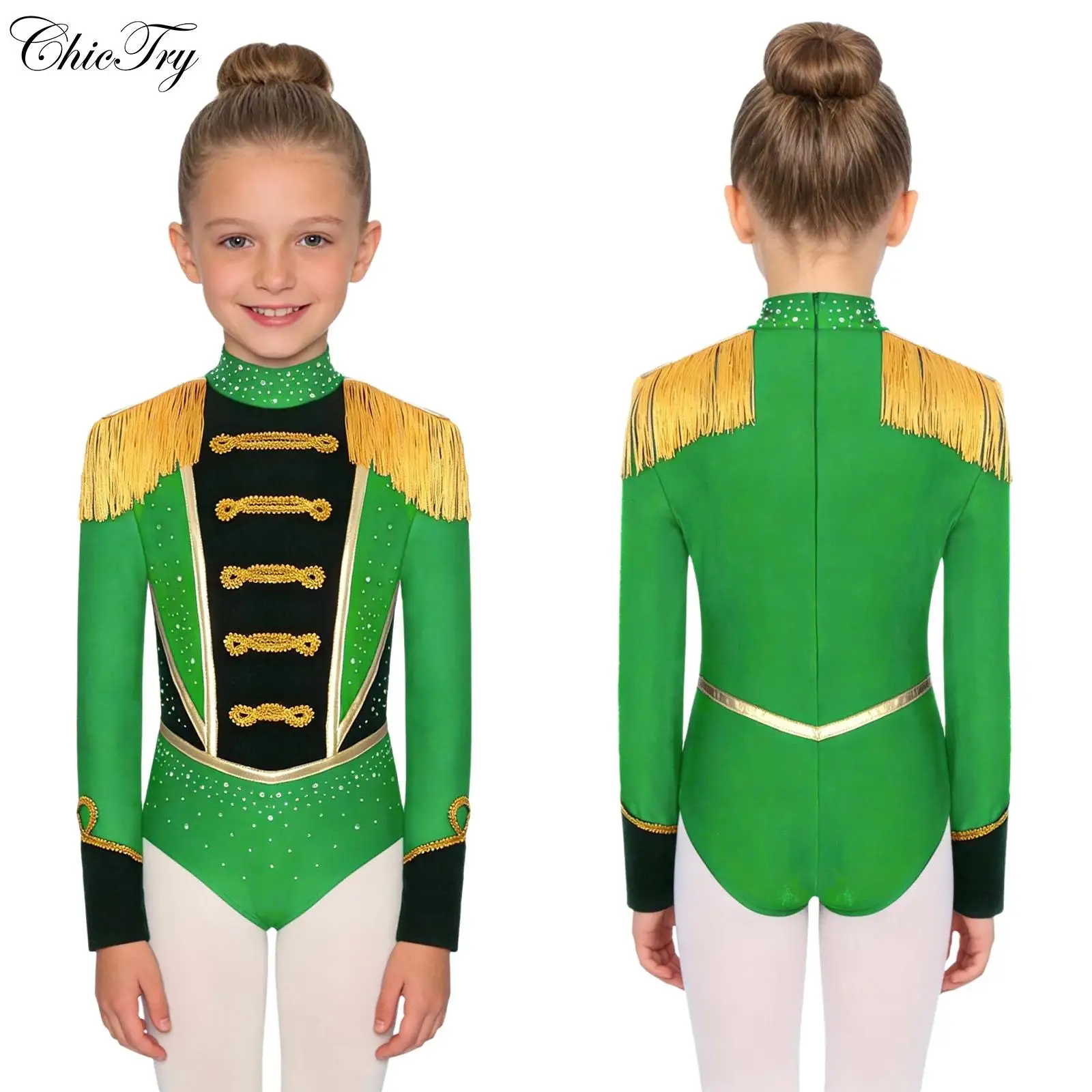 Disfraz de Ringmaster de Circo para Niñas, Traje de Majorette con Borlas, Leotardo, Body para Halloween, Carnaval, Cosplay de Domador de Leones