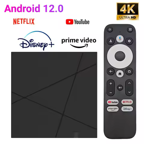 4K Ultra HD For Google TV Box 2.4G/5G Dual WiFi Media Player with Remote Set Top Box Smart TV Box