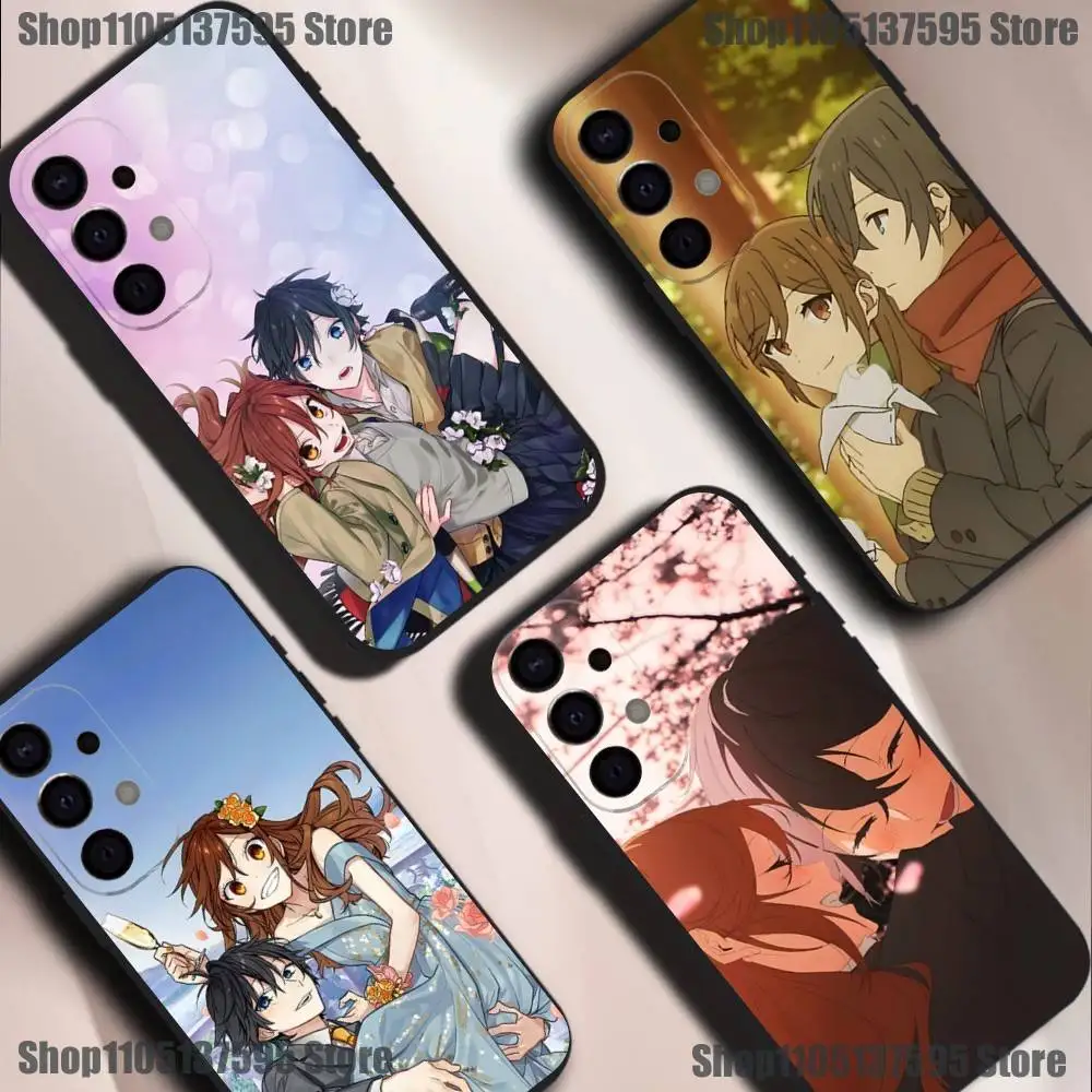 

Anime Horimiya Phone Case For Samsung S25,S24,S21,S22,S23,S30,Ultra,S20,Plus,Fe,Lite,5G Black Cover