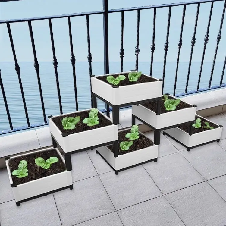 

Vertical Flower Wall Planter Box Double Layer DIY Vegetable Growing Container