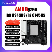 N17 NAS Gaming Motherboard AMD Ryzen 9 8945HS 7940HS R7 8745HS 7840HS Firewall Mainboard 4*SATA 2*NVMe PCIEx8 2*2.5G LAN