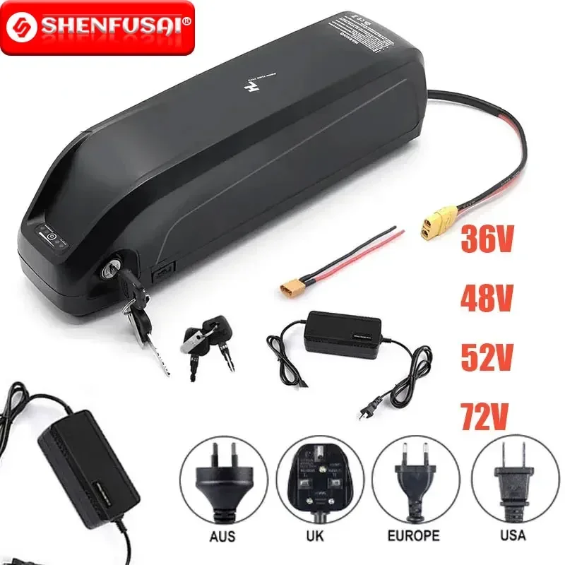 bateria 48v,18650 высокотоковые,48v battery18650 battery pack 48V17Ah powerful electric bicycle lithium battery,48v battery pack