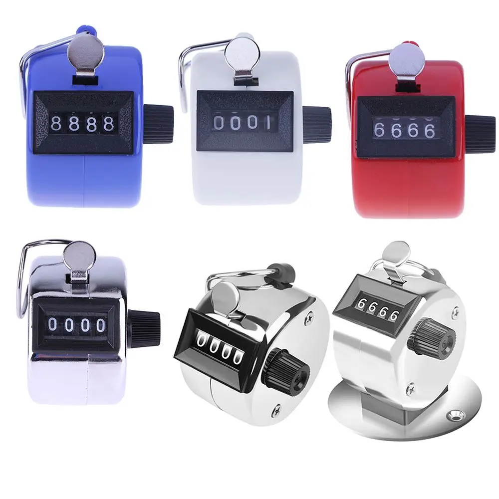 Timer Golf Metal 9999 4 Digit Number Hour Meter Tally Counter Manual Counter Hand Tally Counter Tally Clicker