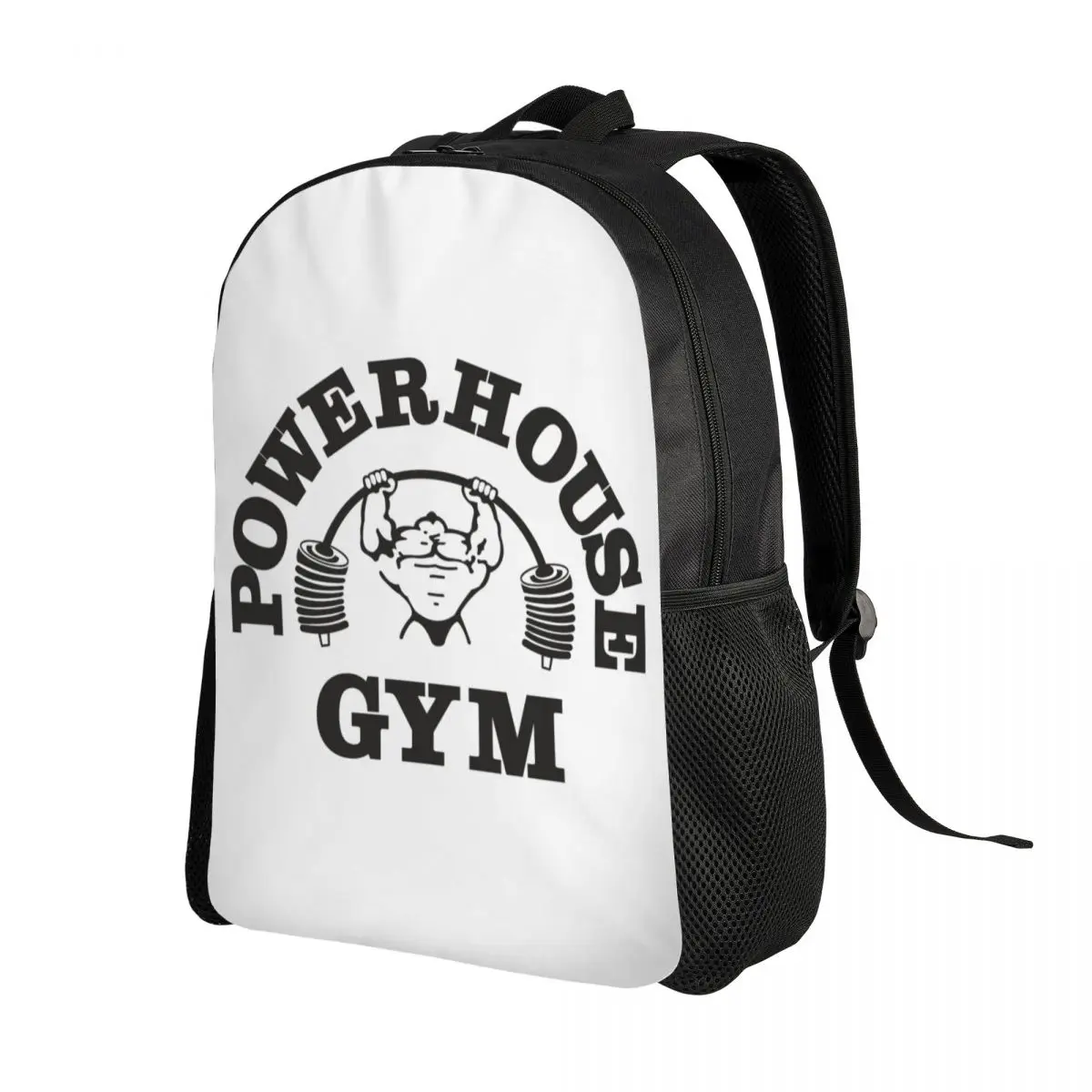 Personalized Powerhouse Gym Backpacks Women Men Fashion Bookbag for College School Fitness Building Muscle Bags