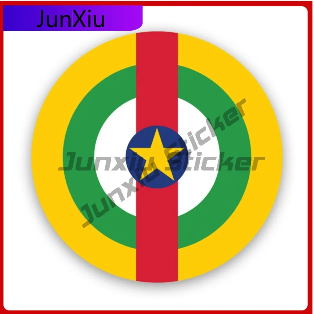 

Central African Republic Waterproof Sun Resistant Anime Style For Car Body Car Window Laptop No Residue Easy Apply Decoration