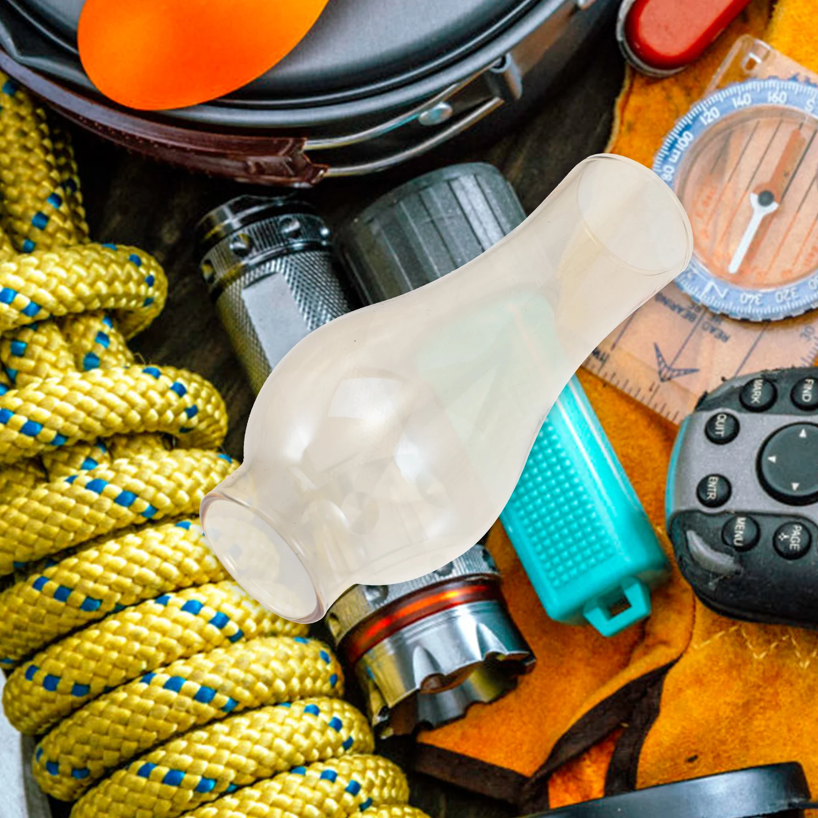 غطاء مصباح زيتي زجاجي عتيق غطاء مصباح مقاوم للحرارة واقي فانوس شفاف للتخييم والديكور المنزلي