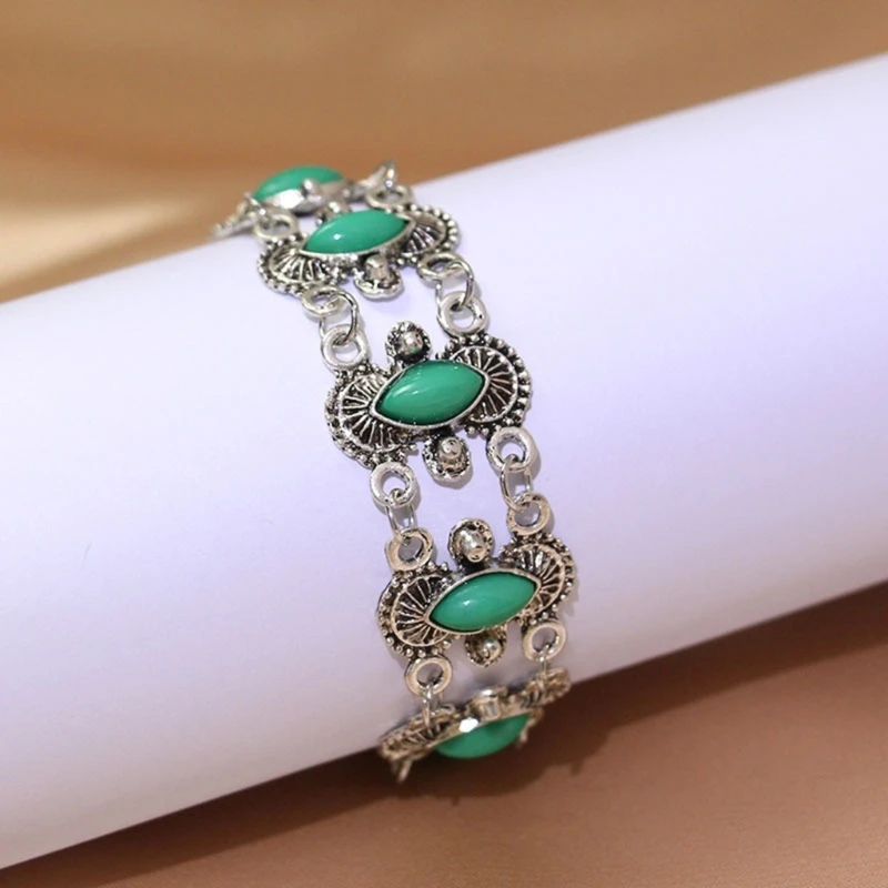 Vintage Bracelet Wristband with Oval Detail for Daily Wear Styling