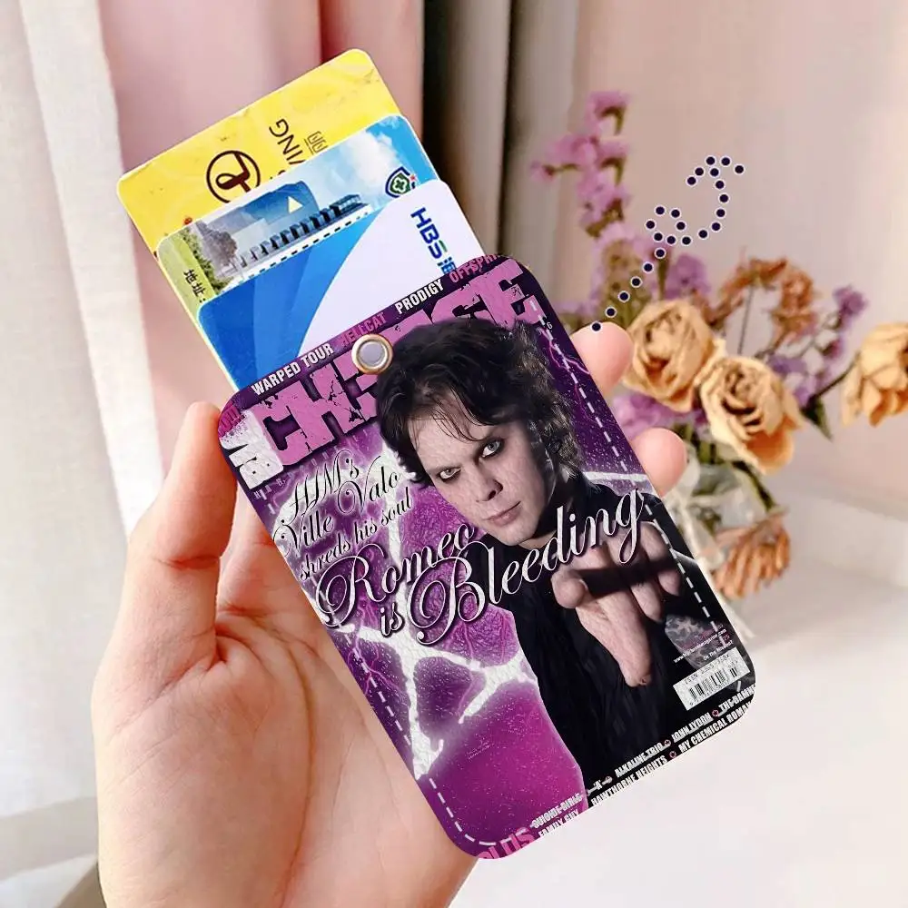 الفرقة الكلاسيكية H-His I-Infernal M-Majesty 1 قطعة INS حامل بطاقة الحرم الجامعي للطلاب الكرتونية الإبداعية لبطاقة الوجبات، بطاقة الحافلة، بطاقة العمل