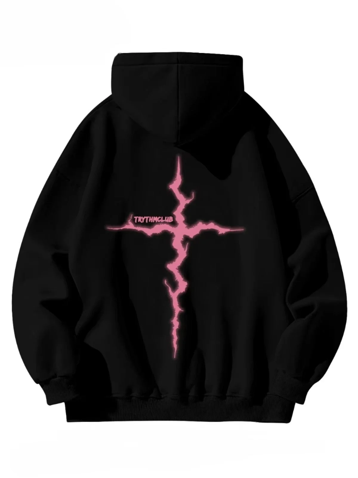 الاتجاه الأمريكي فلاش طباعة مقنعين البلوز Men_women الخريف الشتاء الرياضة اليومية الشارع عادية فضفاض تنوعا بأكمام طويلة