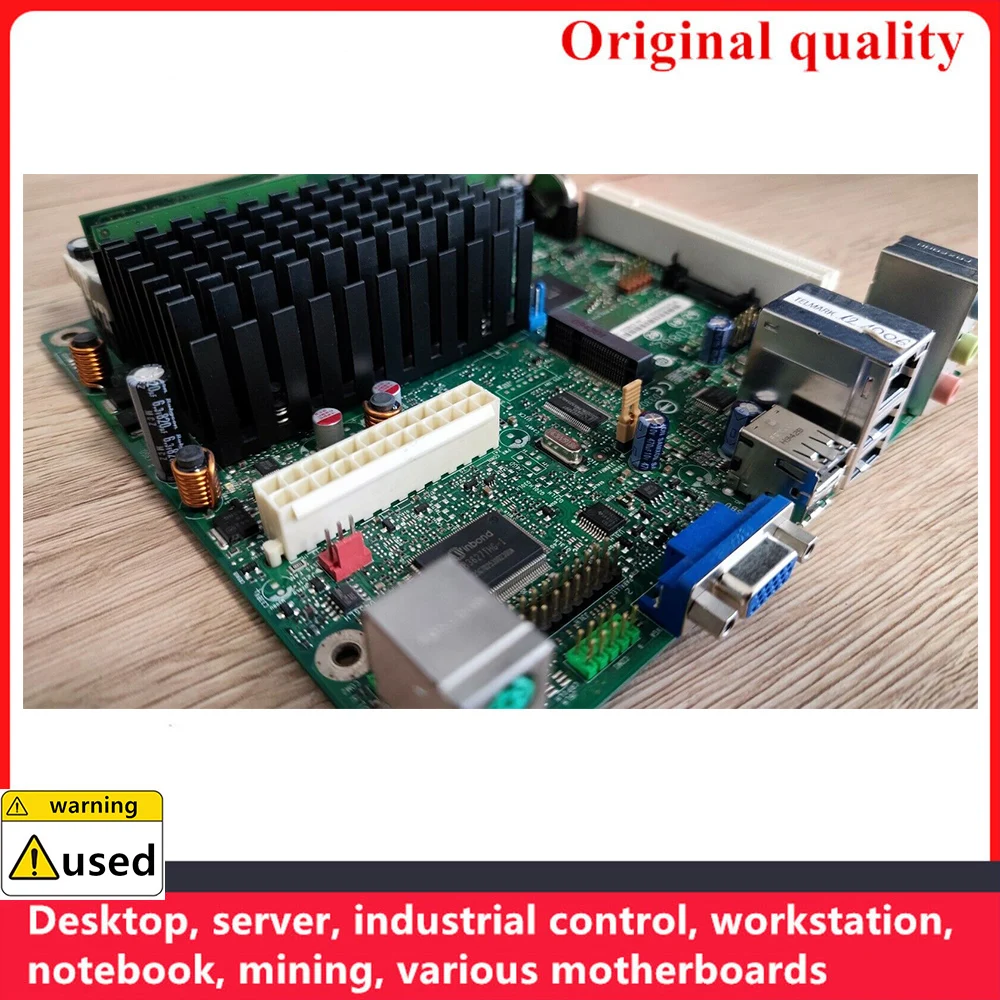 Imagem -03 - para Atom Cpu para Intel D510mo D510 Nas Workstations Usado 100 Testado Marca Original Motherboard Industrial Mainboard com Cpu