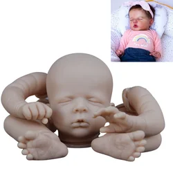 20inch Unpainted Reborn Doll Kit Luisa Unfinished Newborn Doll Mold DIY Doll Parts with Cloth Body